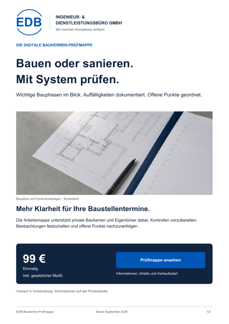 Mehr über den Artikel erfahren Baumängel vor der Bauabnahme erkennen: Checkliste für Bauherren