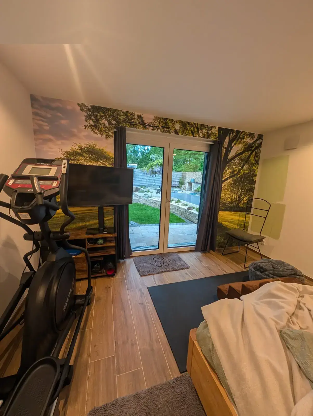 Fitness- und Gästezimmer mit Gartenzugang im Projekt Delmenhorst